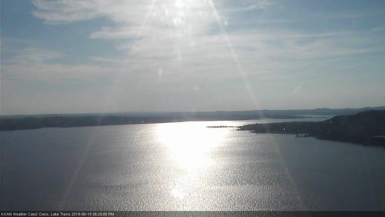 Lake Travis webcam, June 19, 2019 5:30 PM CT