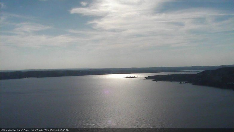 Lake Travis webcam, June 19, 2019 5:35 PM CT