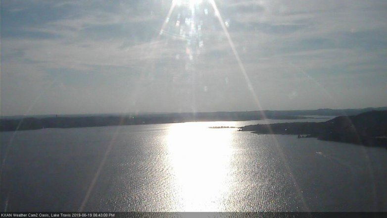 Lake Travis webcam, June 19, 2019 5:45 PM CT