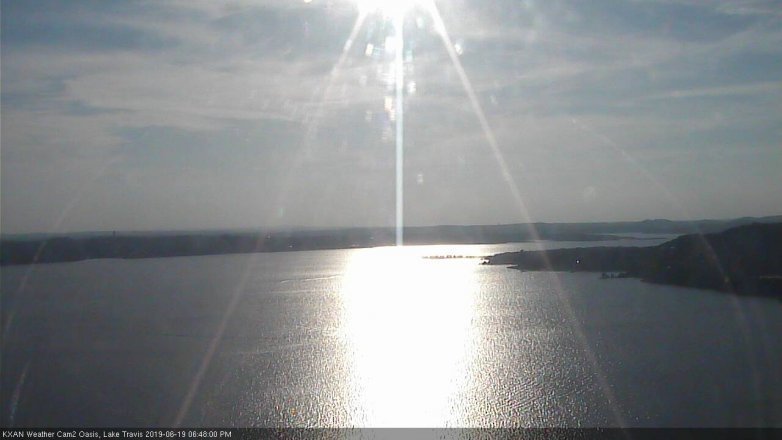 Lake Travis webcam, June 19, 2019 5:50 PM CT