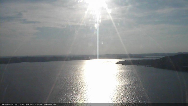 Lake Travis webcam, June 19, 2019 5:55 PM CT