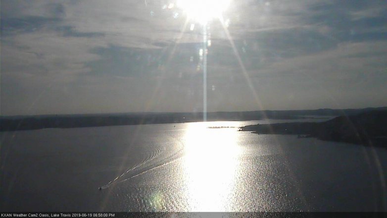 Lake Travis webcam, June 19, 2019 6:00 PM CT