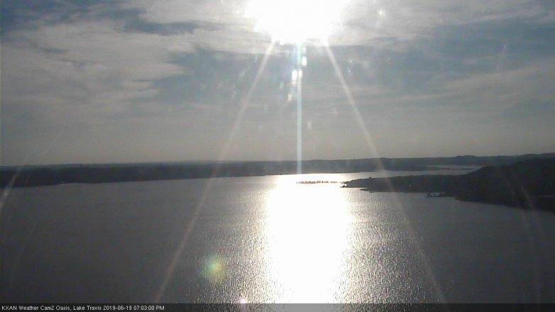Lake Travis webcam, June 19, 2019 6:05 PM CT