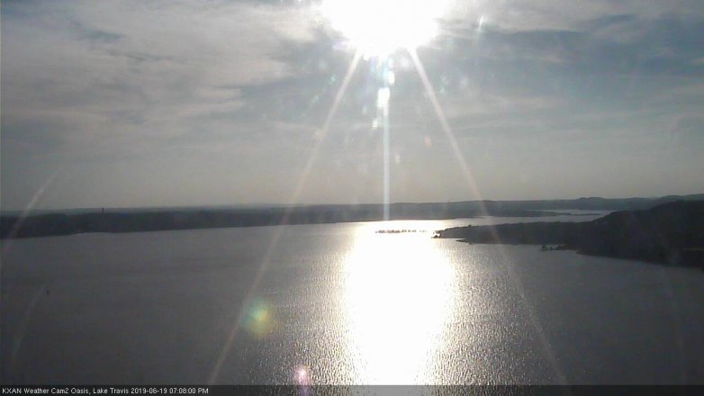 Lake Travis webcam, June 19, 2019 6:10 PM CT