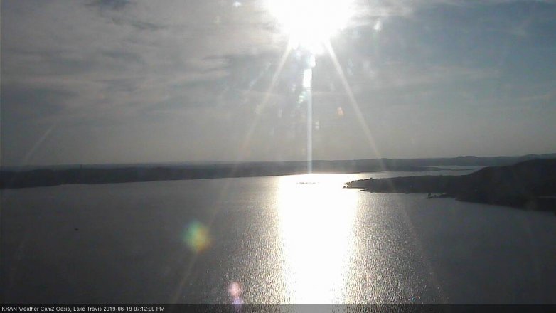 Lake Travis webcam, June 19, 2019 6:15 PM CT