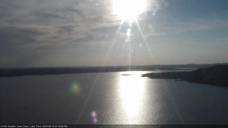 Lake Travis webcam, June 19, 2019 6:20 PM CT