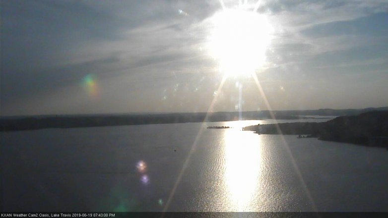 Lake Travis webcam, June 19, 2019 6:45 PM CT