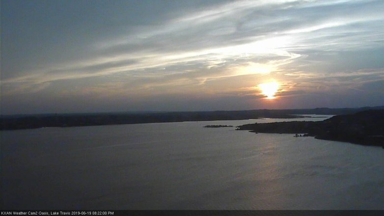 Lake Travis webcam, June 19, 2019 7:25 PM CT