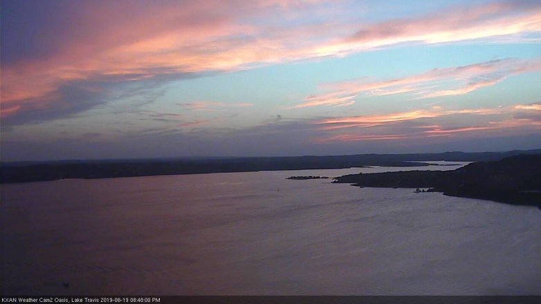 Lake Travis webcam, June 19, 2019 7:50 PM CT