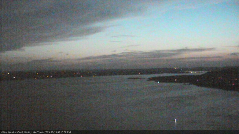 Lake Travis webcam, June 19, 2019 8:15 PM CT