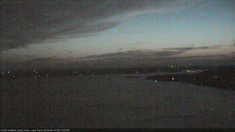 Lake Travis webcam, June 19, 2019 8:20 PM CT