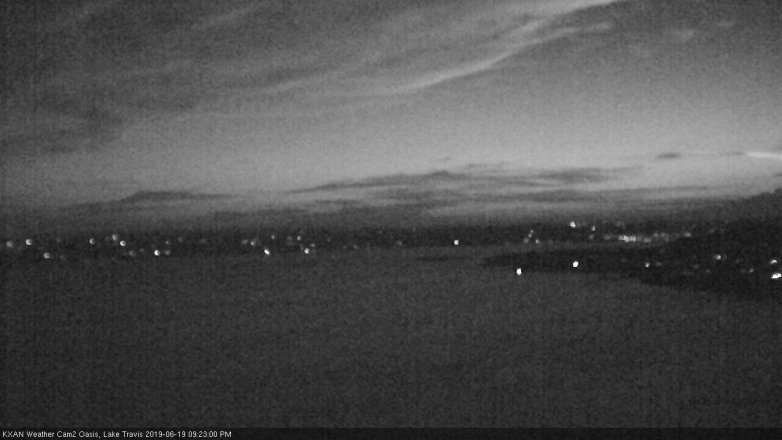Lake Travis webcam, June 19, 2019 8:25 PM CT