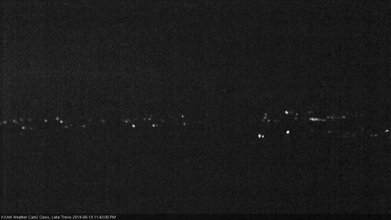 Lake Travis webcam, June 19, 2019 10:45 PM CT