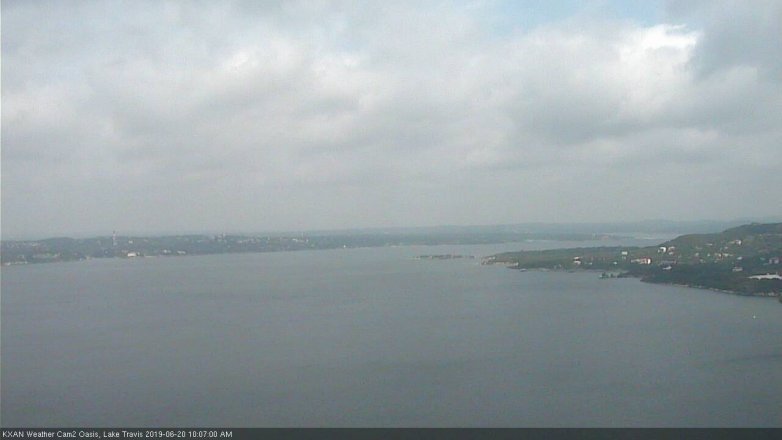 Lake Travis webcam, June 20, 2019 9:10 AM CT