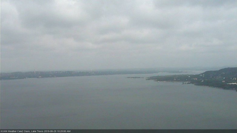 Lake Travis webcam, June 20, 2019 9:30 AM CT