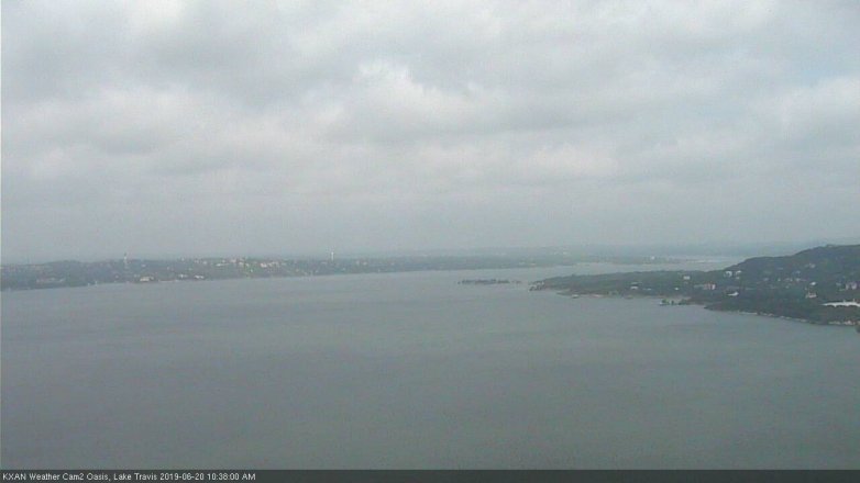 Lake Travis webcam, June 20, 2019 9:40 AM CT