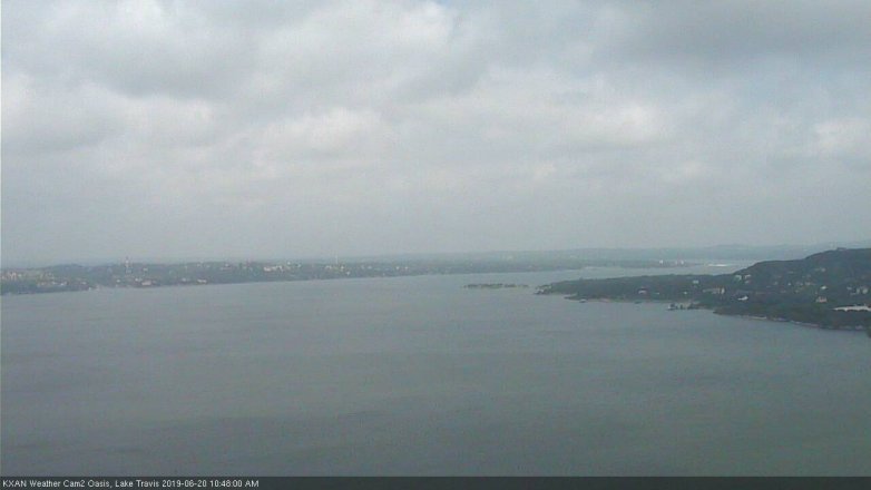 Lake Travis webcam, June 20, 2019 9:50 AM CT