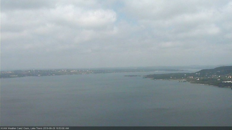 Lake Travis webcam, June 20, 2019 9:55 AM CT