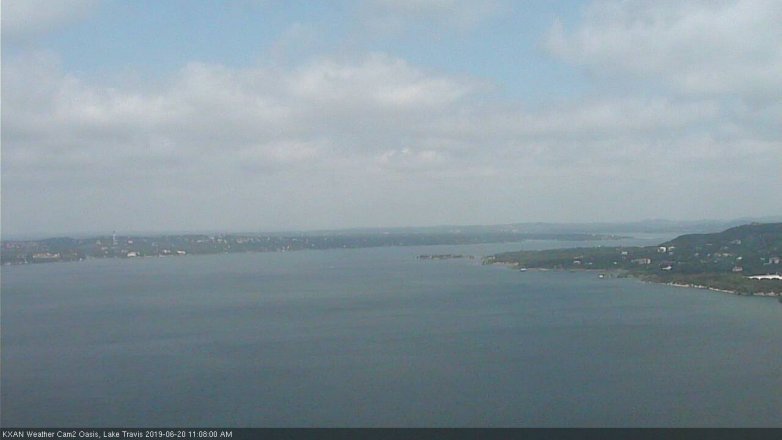 Lake Travis webcam, June 20, 2019 10:10 AM CT