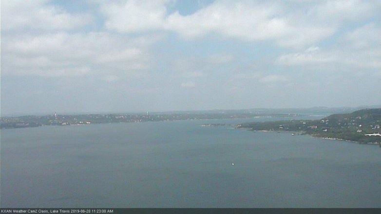Lake Travis webcam, June 20, 2019 10:25 AM CT
