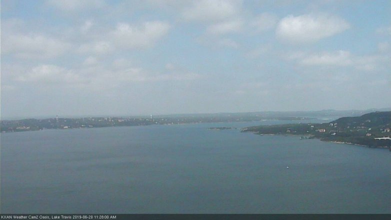 Lake Travis webcam, June 20, 2019 10:30 AM CT