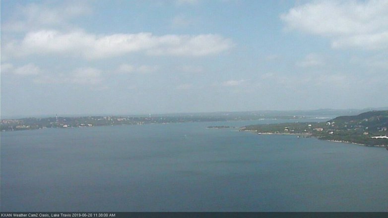Lake Travis webcam, June 20, 2019 10:40 AM CT