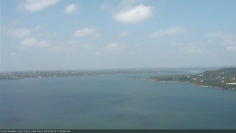 Lake Travis webcam, June 20, 2019 10:45 AM CT