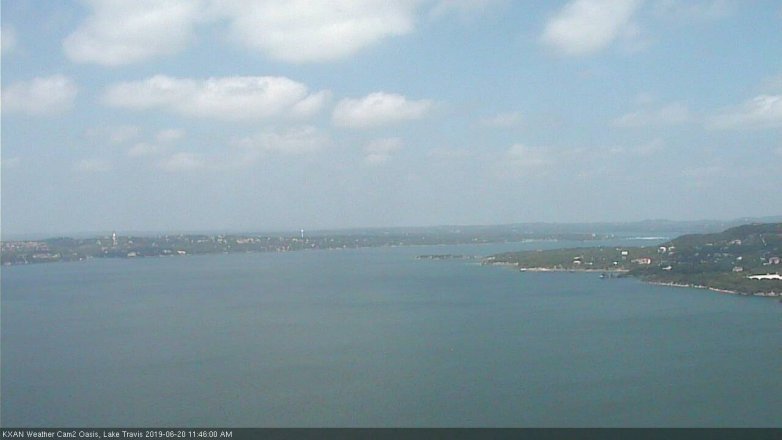 Lake Travis webcam, June 20, 2019 10:50 AM CT