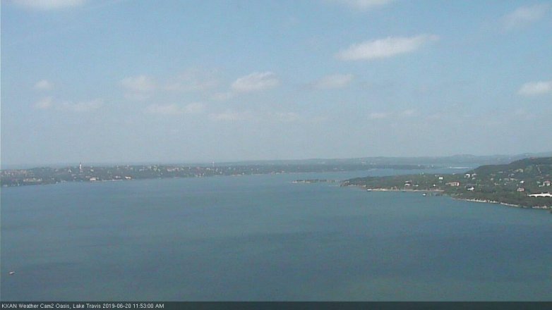 Lake Travis webcam, June 20, 2019 10:55 AM CT