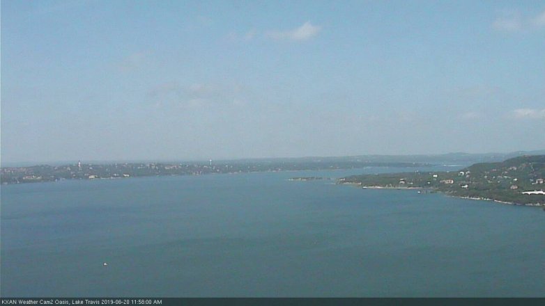 Lake Travis webcam, June 20, 2019 11:00 AM CT