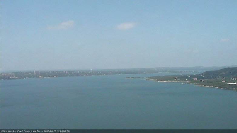 Lake Travis webcam, June 20, 2019 11:05 AM CT