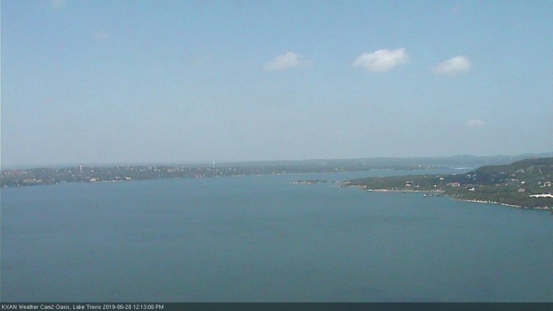 Lake Travis webcam, June 20, 2019 11:15 AM CT