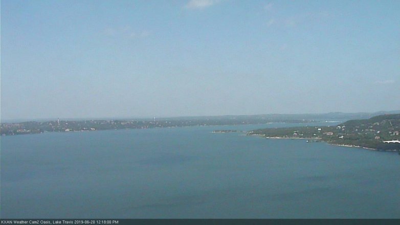 Lake Travis webcam, June 20, 2019 11:20 AM CT