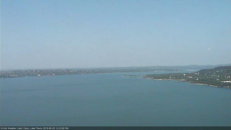 Lake Travis webcam, June 20, 2019 11:25 AM CT