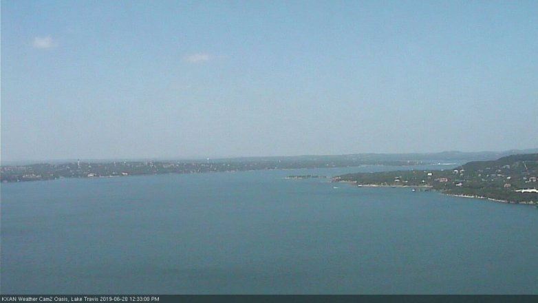 Lake Travis webcam, June 20, 2019 11:35 AM CT