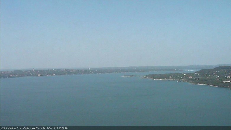 Lake Travis webcam, June 20, 2019 11:40 AM CT