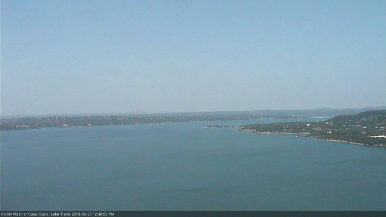 Lake Travis webcam, June 20, 2019 11:50 AM CT