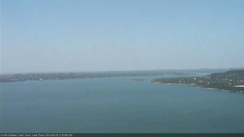 Lake Travis webcam, June 20, 2019 11:55 AM CT