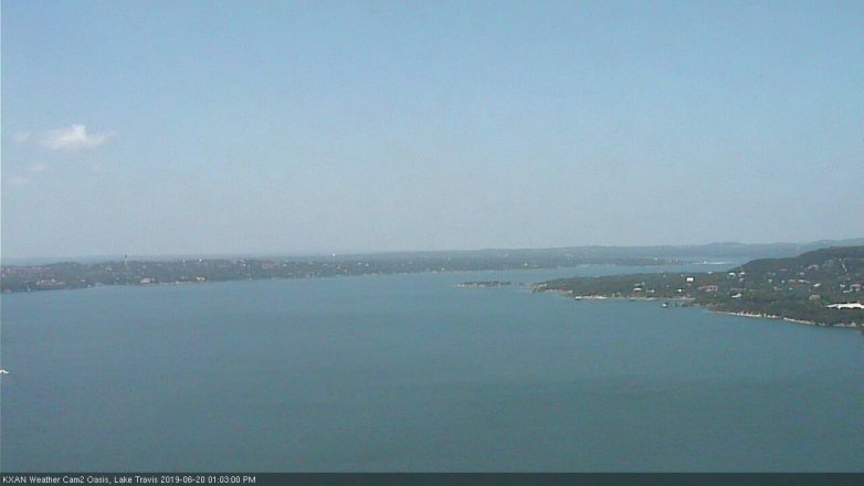 Lake Travis webcam, June 20, 2019 12:05 PM CT