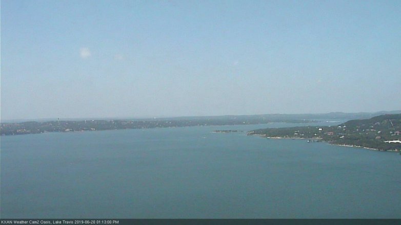 Lake Travis webcam, June 20, 2019 12:15 PM CT
