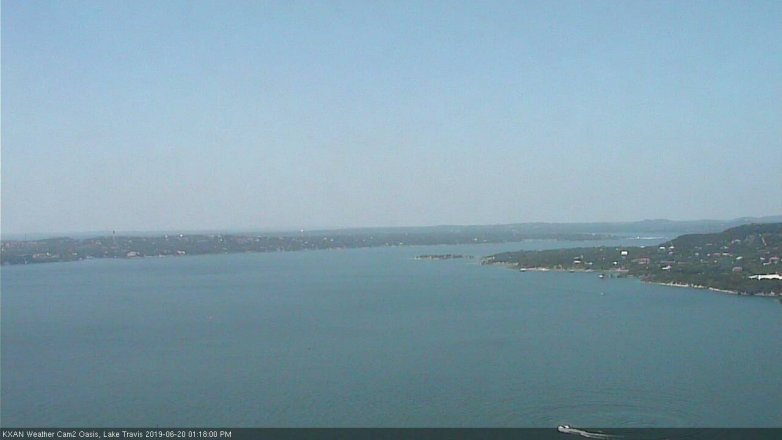 Lake Travis webcam, June 20, 2019 12:20 PM CT