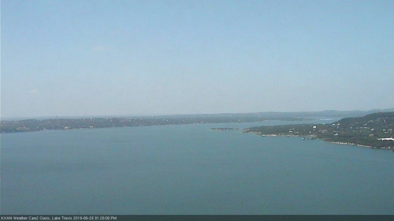 Lake Travis webcam, June 20, 2019 12:30 PM CT