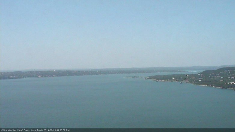 Lake Travis webcam, June 20, 2019 12:40 PM CT