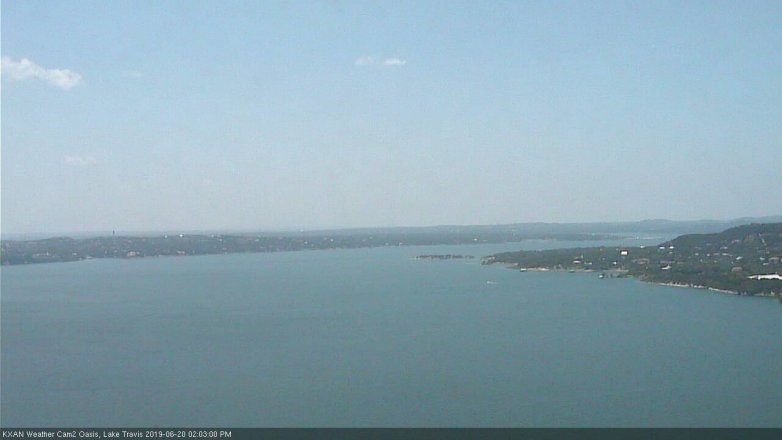 Lake Travis webcam, June 20, 2019 1:05 PM CT