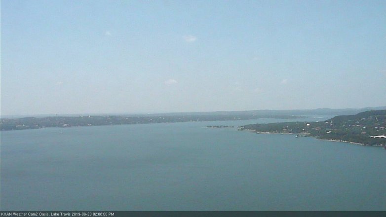 Lake Travis webcam, June 20, 2019 1:10 PM CT