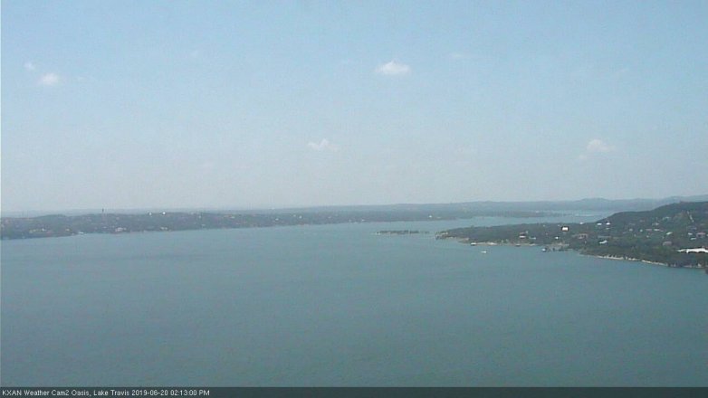 Lake Travis webcam, June 20, 2019 1:15 PM CT