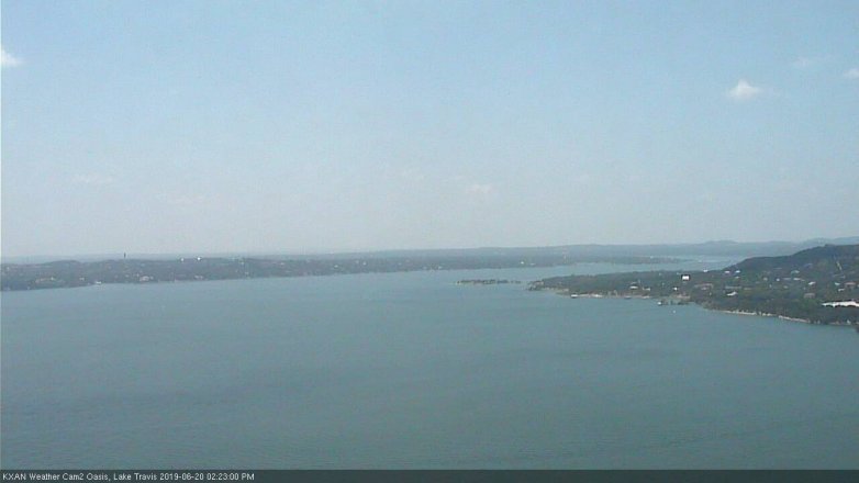 Lake Travis webcam, June 20, 2019 1:25 PM CT