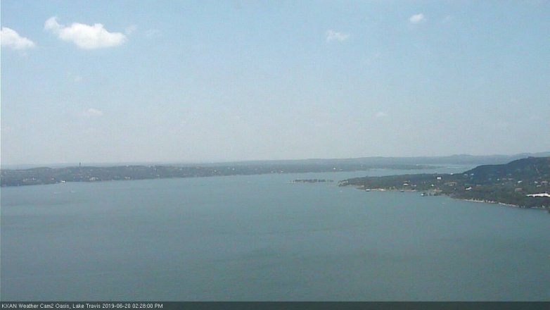 Lake Travis webcam, June 20, 2019 1:30 PM CT
