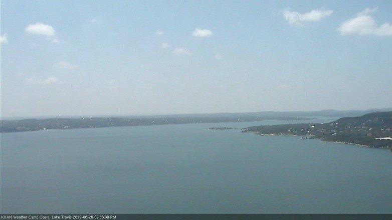 Lake Travis webcam, June 20, 2019 1:40 PM CT