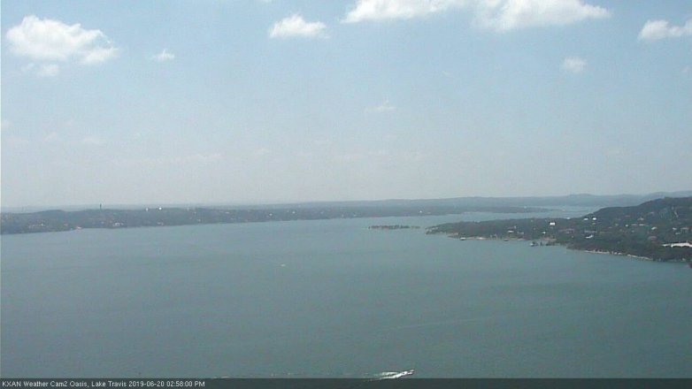Lake Travis webcam, June 20, 2019 2:00 PM CT
